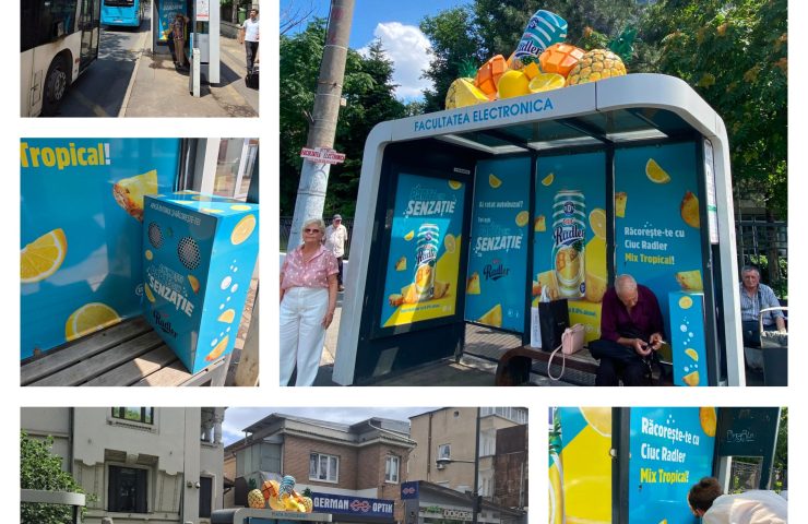 Ciuc Radler transformă stațiile STB într-o experiență multisenzorială. SCREENYO COMMUNICATION pune în operă o nouă activare urbană
